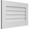 Ekena Millwork Vertical Surface Mount PVC Gable Vent: Non-Functional, w/ 3-1/2"W x 1"P Standard Frame, 28"W x 18"H GVPVE28X1801SN - alternate 2